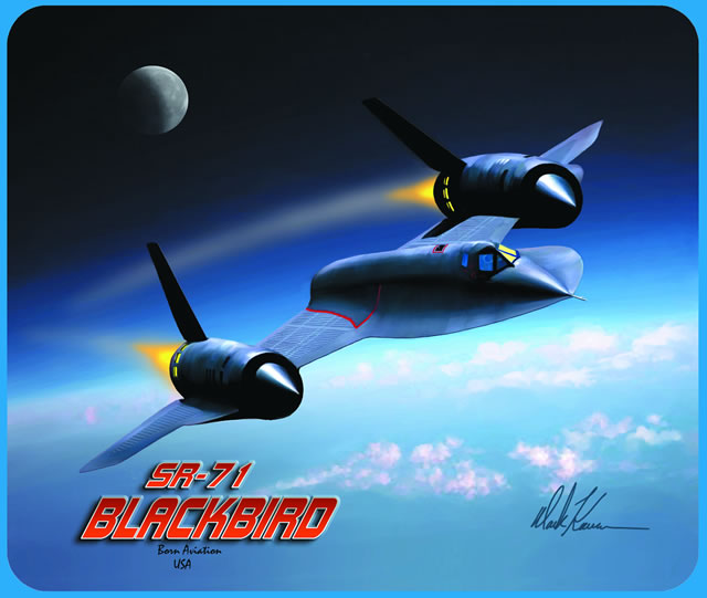 SR-71 Blackbird Mouse Pad